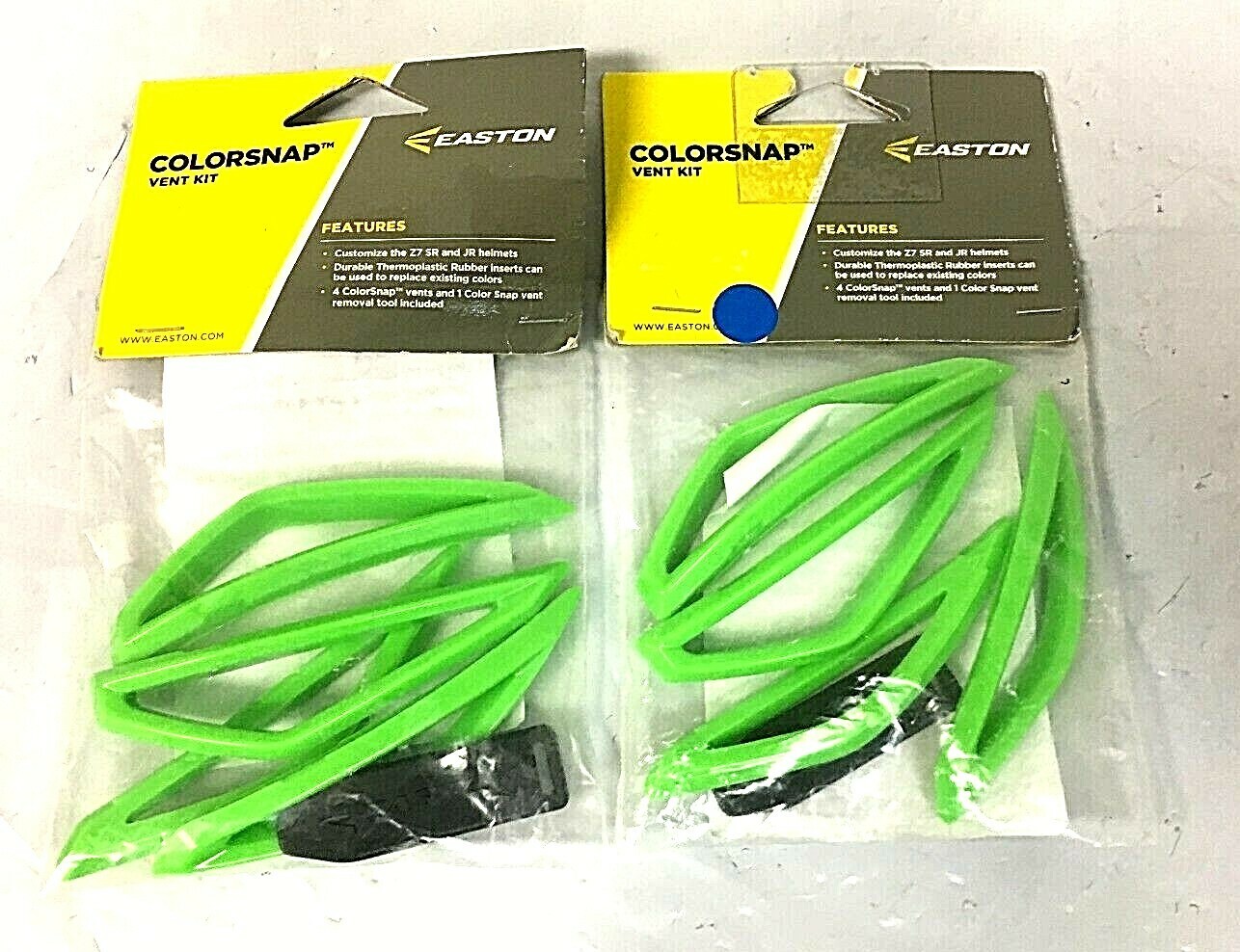 Lot of 2 Easton Accessories Z6/Z7 SERIES COLORSNAP VENT KIT, Green