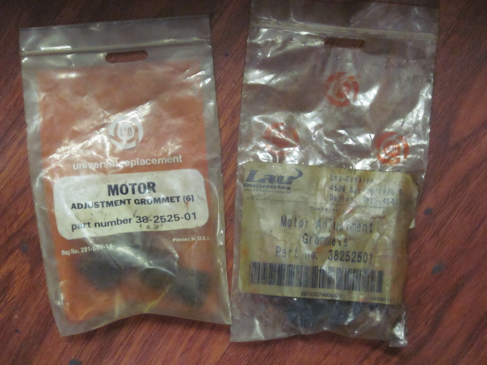 2 Pk LAU MOTOR ADJUSTMENT GROMMETS P/N: 38-2525-01