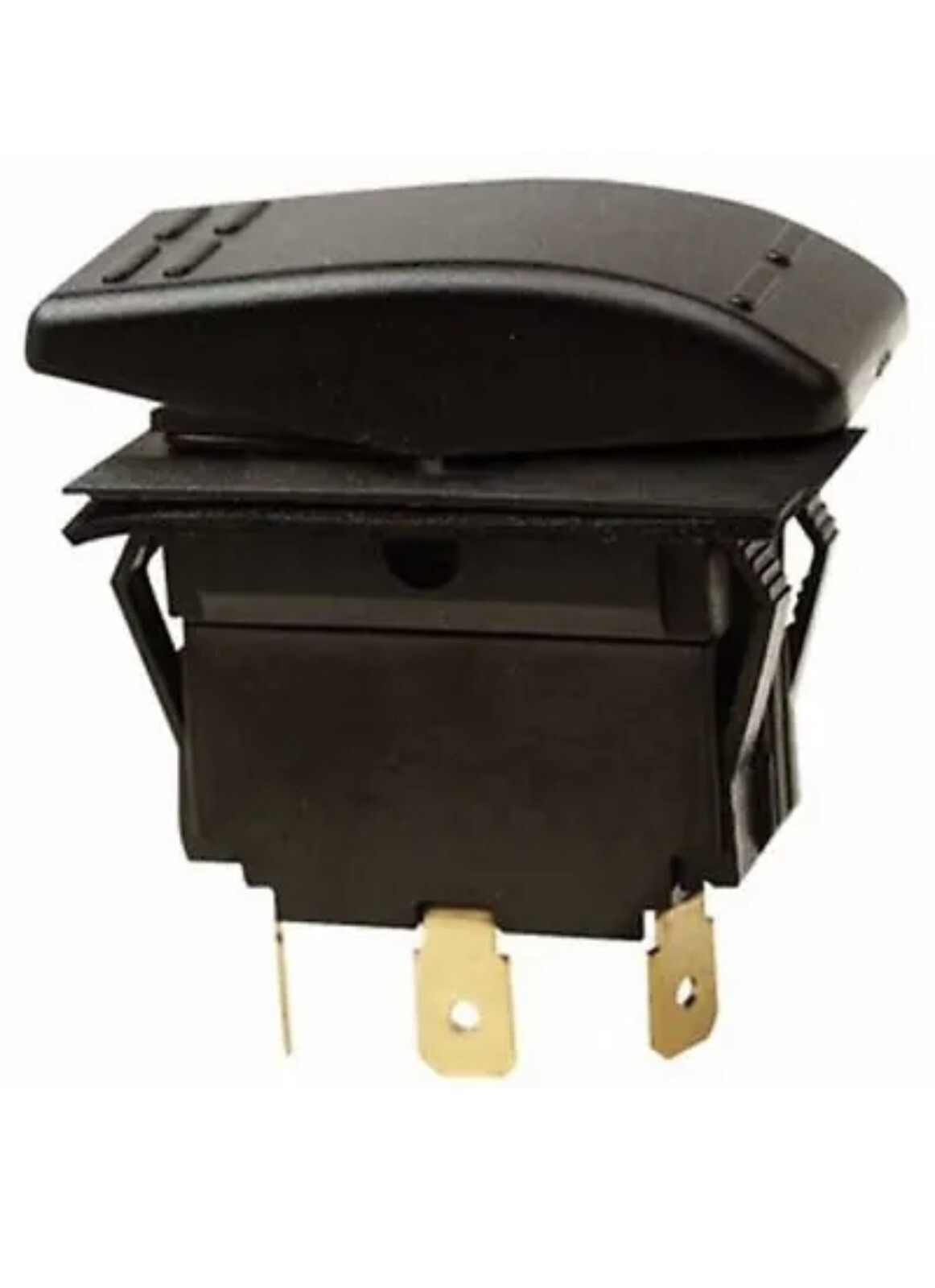 Seachoice Non Illuminated Mom/On/Off/Mom On Rocker Switch Black 10941 24-6430