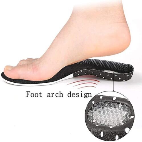 Silicone Gel Orthotic Shoe Insoles Inserts Flat Feet High Arch Support US