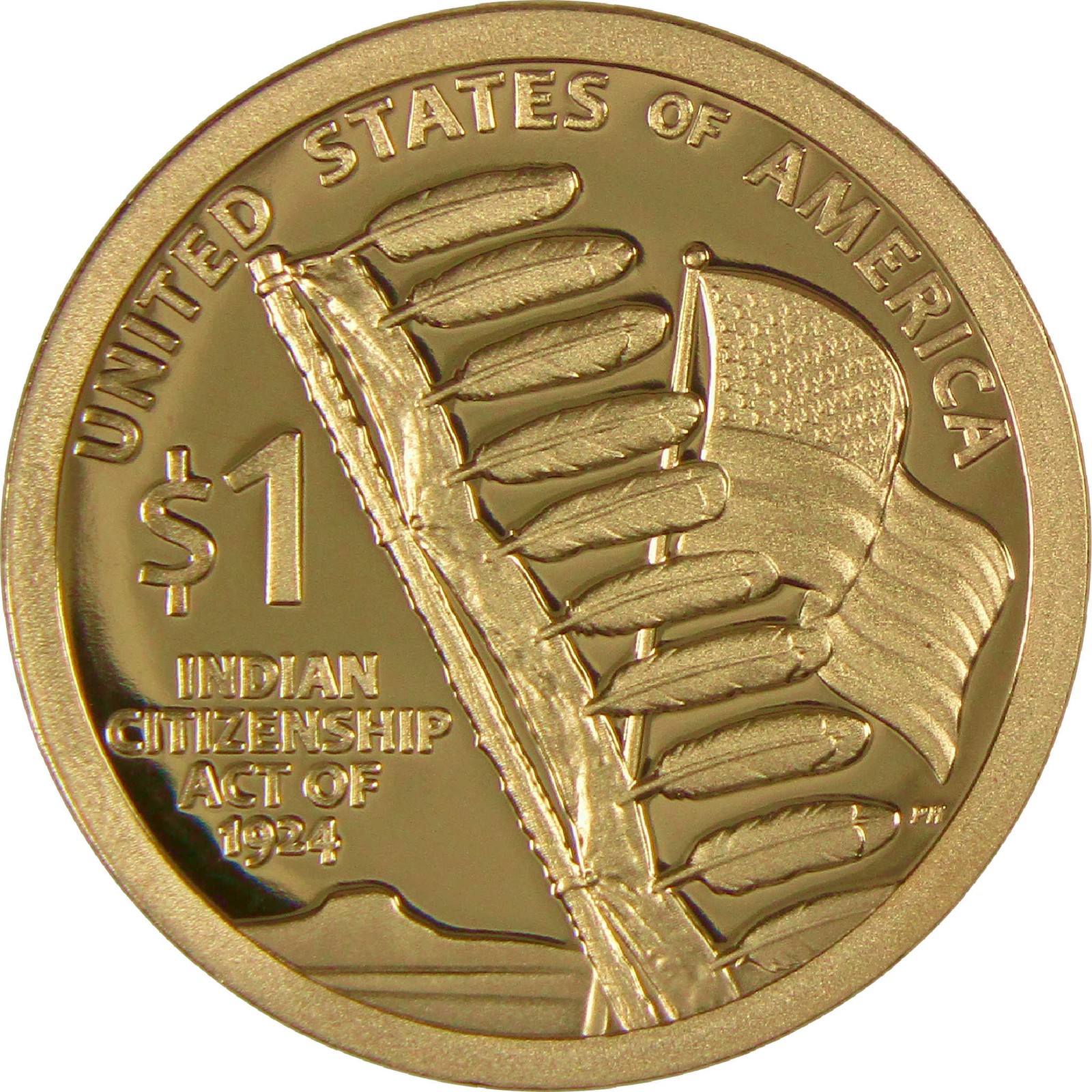 2024 S Indian Citizenship Act of 1924 Native American Dollar Proof