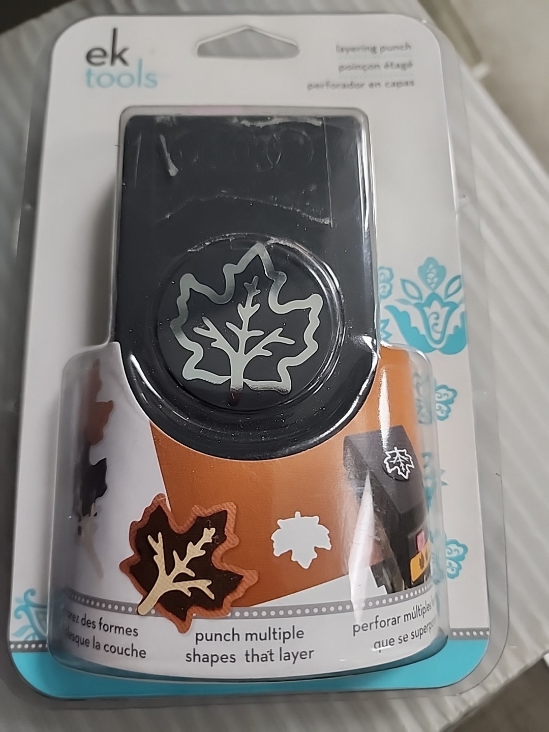 NEW EK Tools Autumn Fall Leaf Layering Punch 54-90003