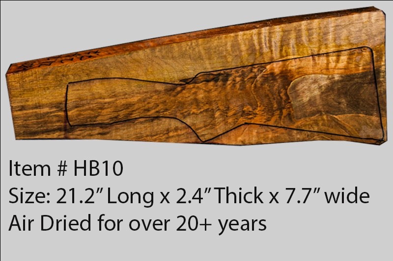 Turkish walnut gun stock blank for shotguns hb10