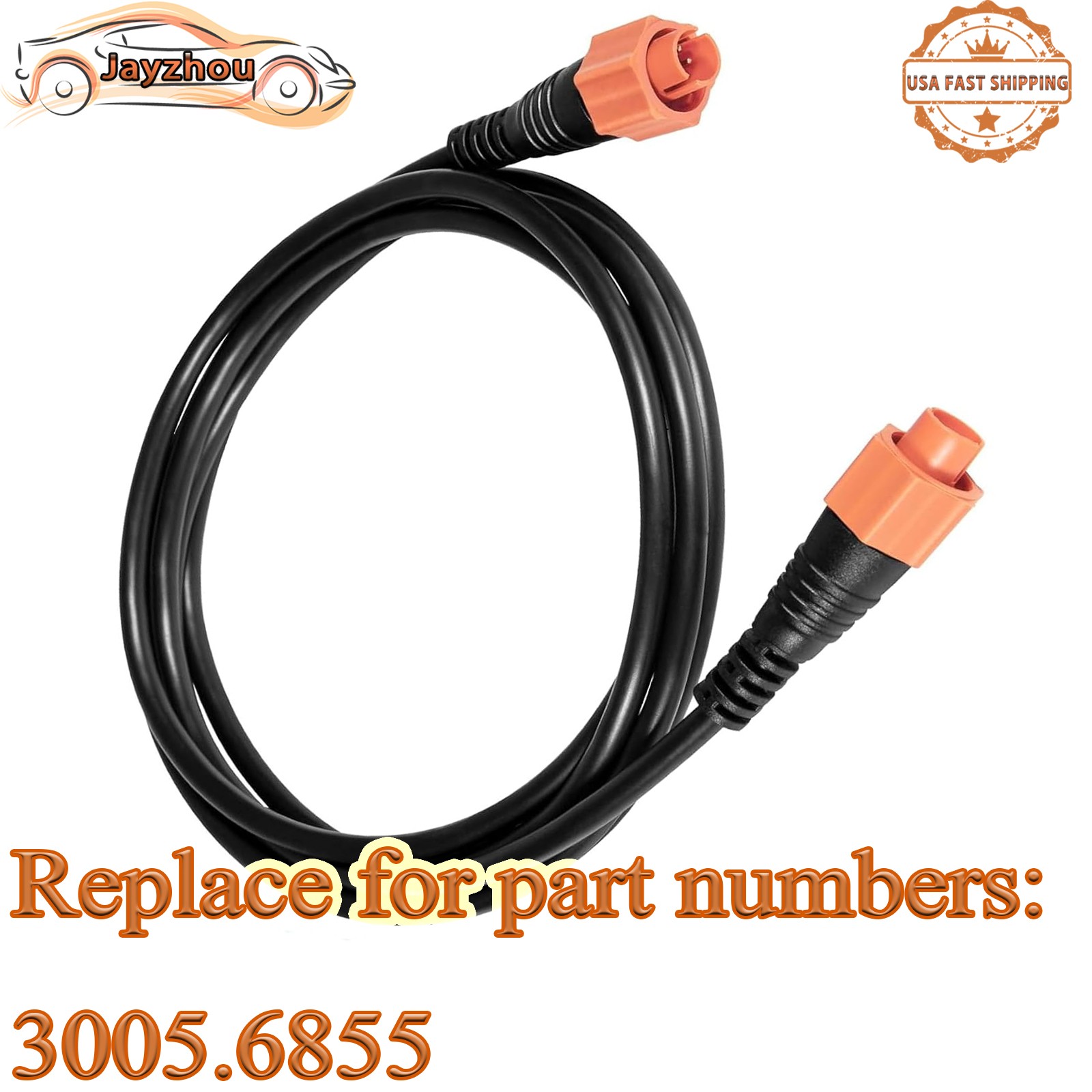 3005.6855 Ethernet Crossover Cable 6ft(1.8m) ETHEXT-6YL 5-Pin Network Cable