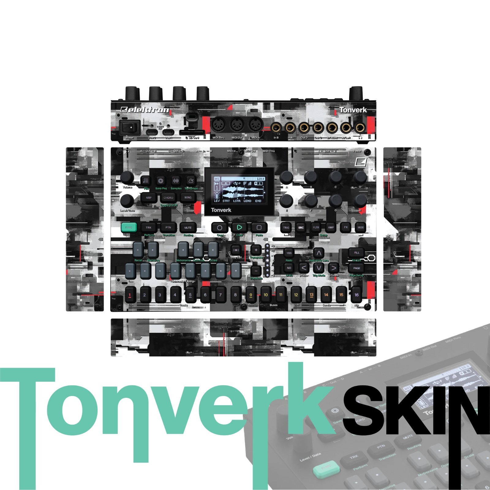 Elektron Tonverk Skin / Mono Glitch