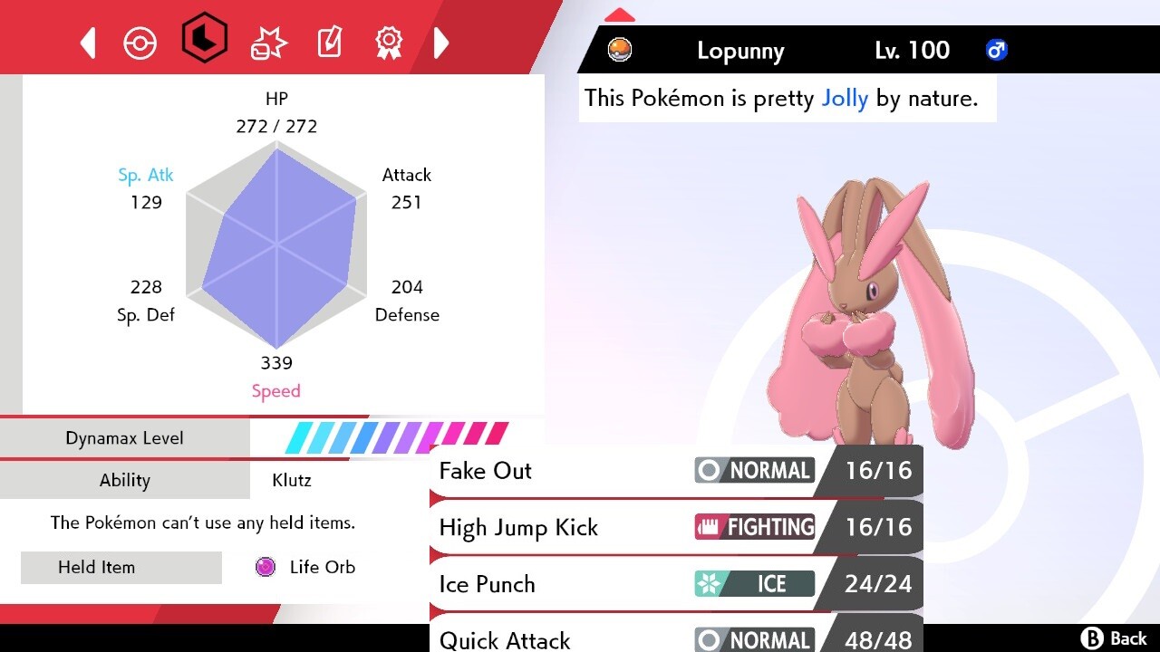 Pokemon Sword and Shield 6iv Shiny Lopunny - FAST DELIVERY!