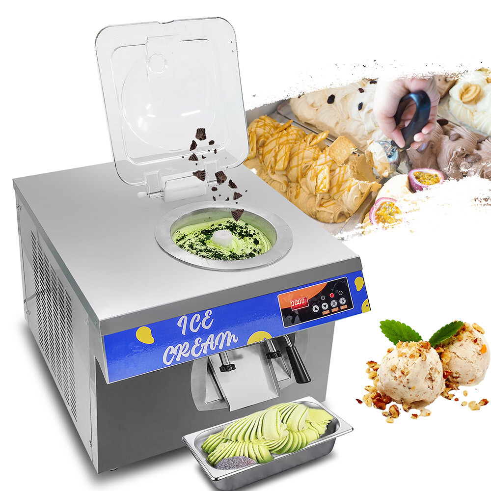 24L/H Hard Ice Cream Machine Freezer Slush Maker Italian Gelato Maker