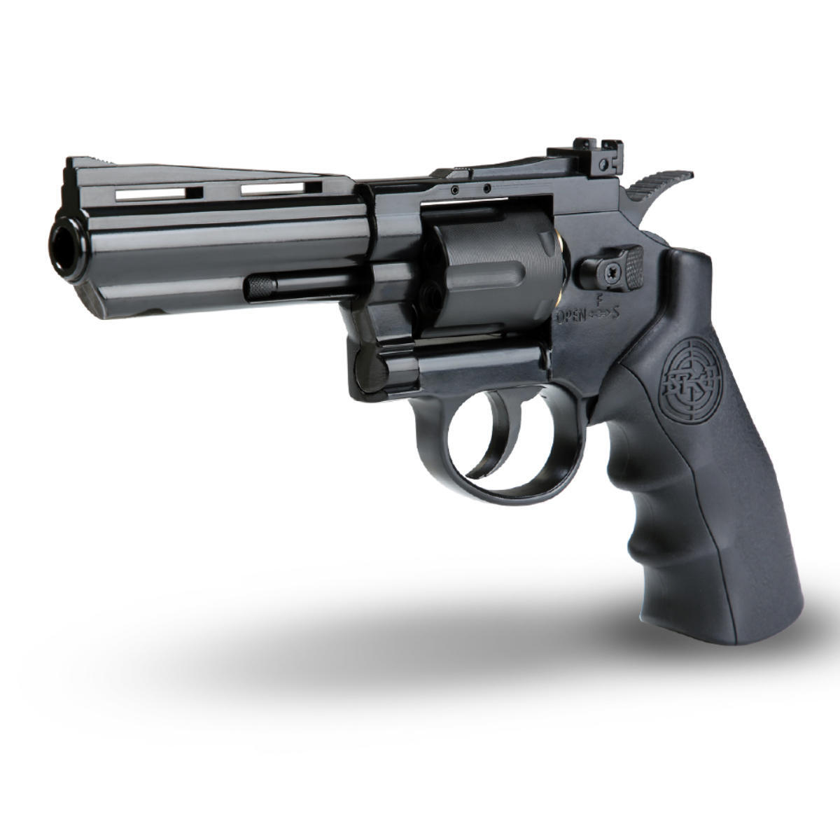 Air Gun CO2 .177 Revolver -KL 4 inch Metal Dual Ammo 4.5mm BB + Pellet 21 Round