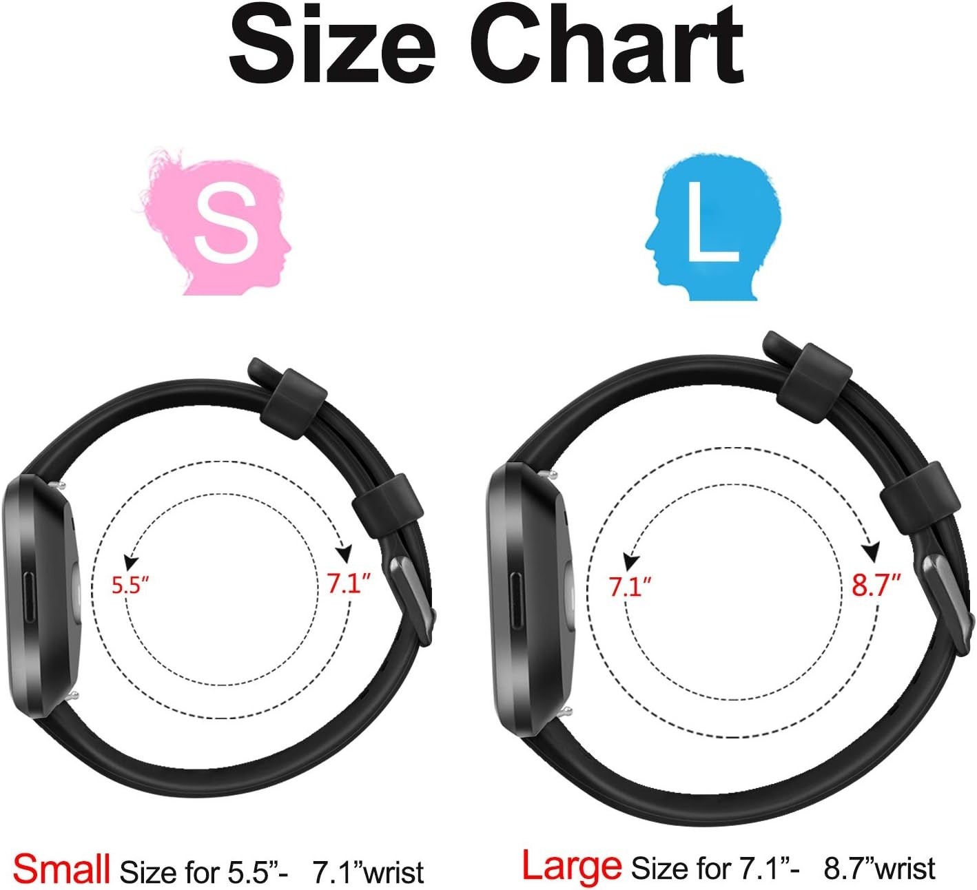 Sports Bands Soft Elastomer MultiColor Strap Compatibl Fitbit Versa 2 Smartwatch