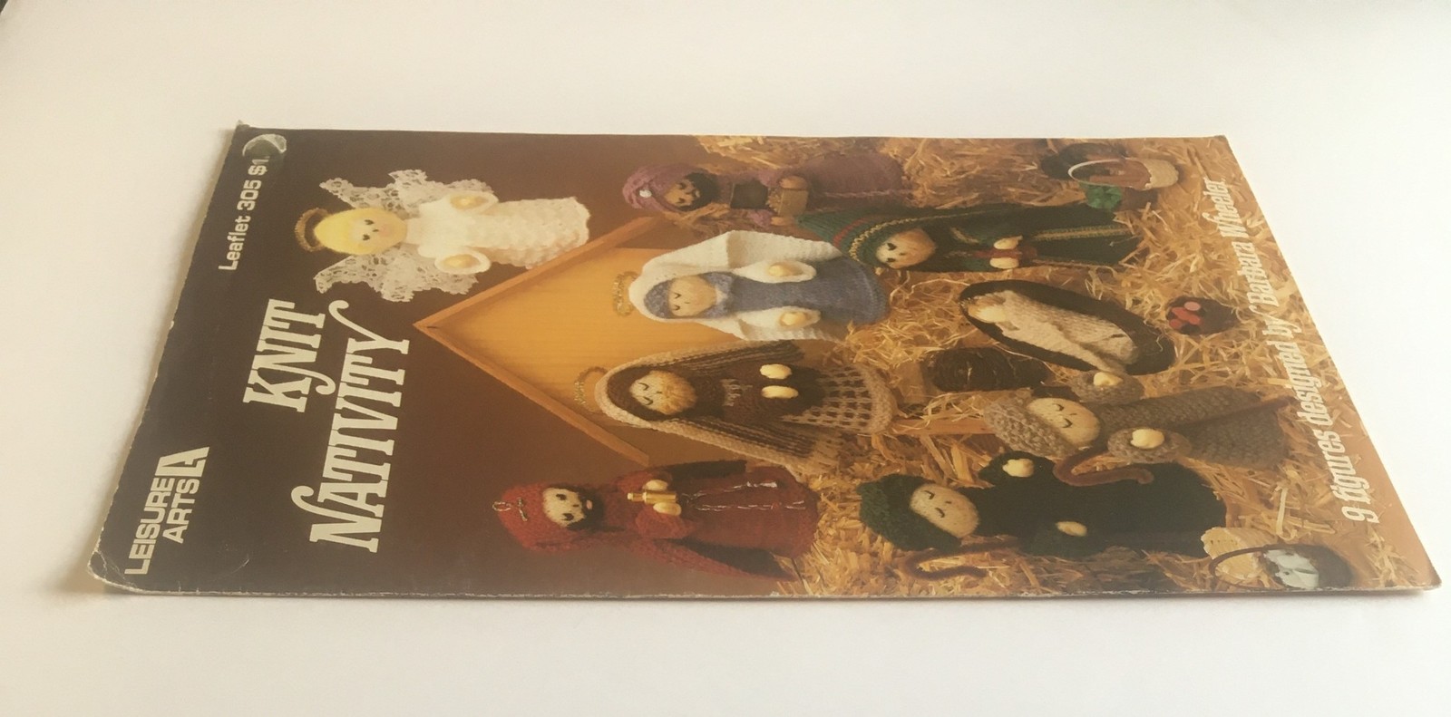 Leisure Arts KNITTING PATTERN LEAFLET 305, Knit Nativity, 9 figures
