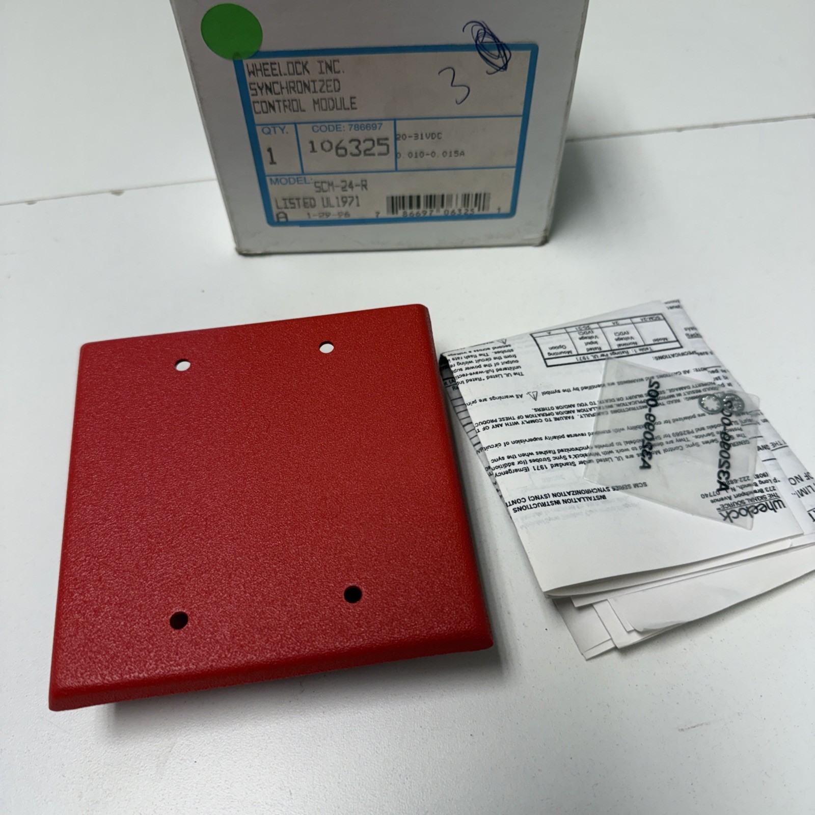 Wheelock Eaton SCM-24-R Synchronized Control Module 24V red 106325