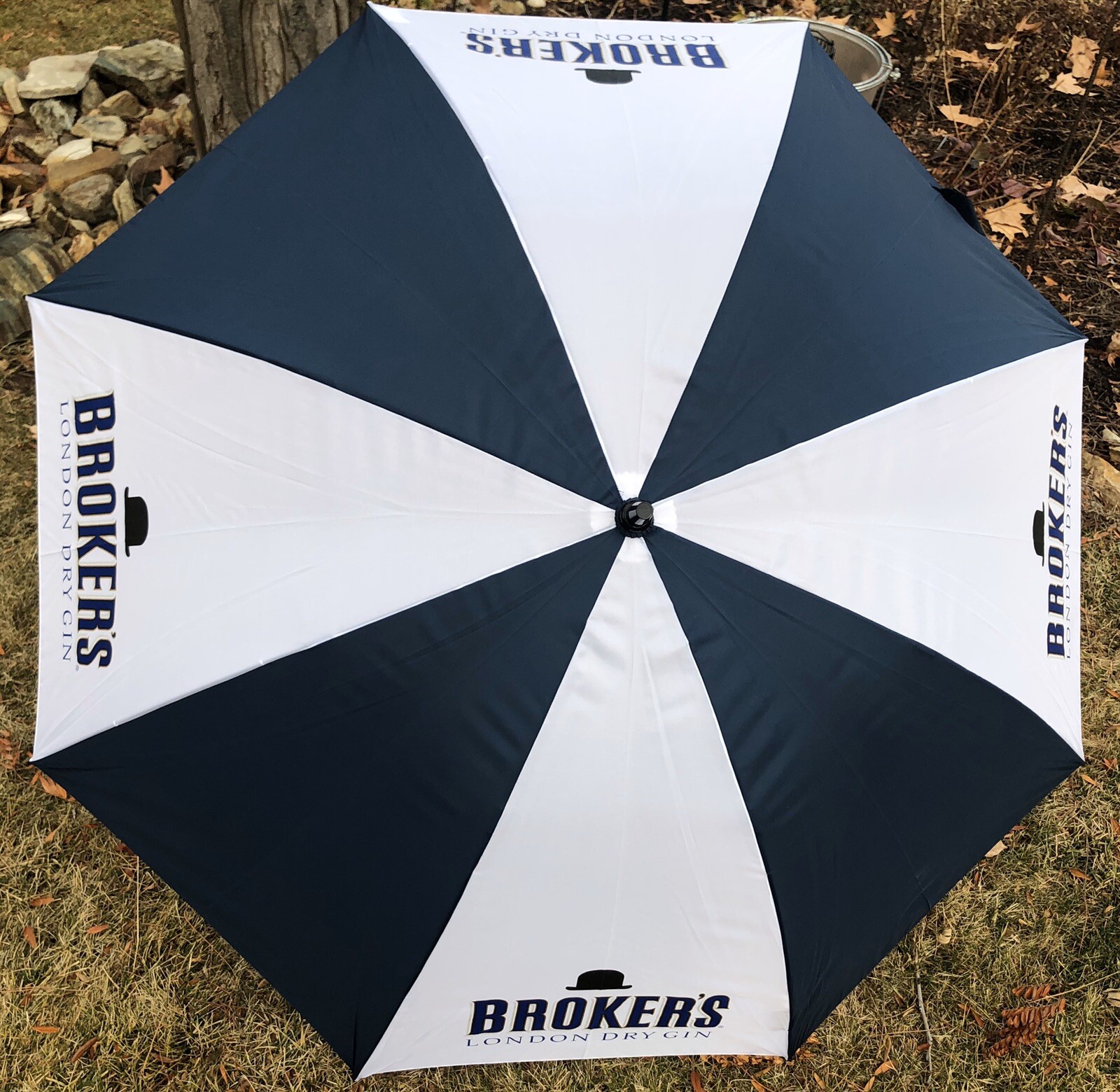 *New* Broker’s London Dry Gin Rain Essentials Manual Open 52” Classic Umbrella