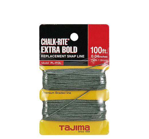 Tajima PL-ITOL Chalk-Rite® Replacement Extra Bold Braided Line, 1.0 mm x 100 ft