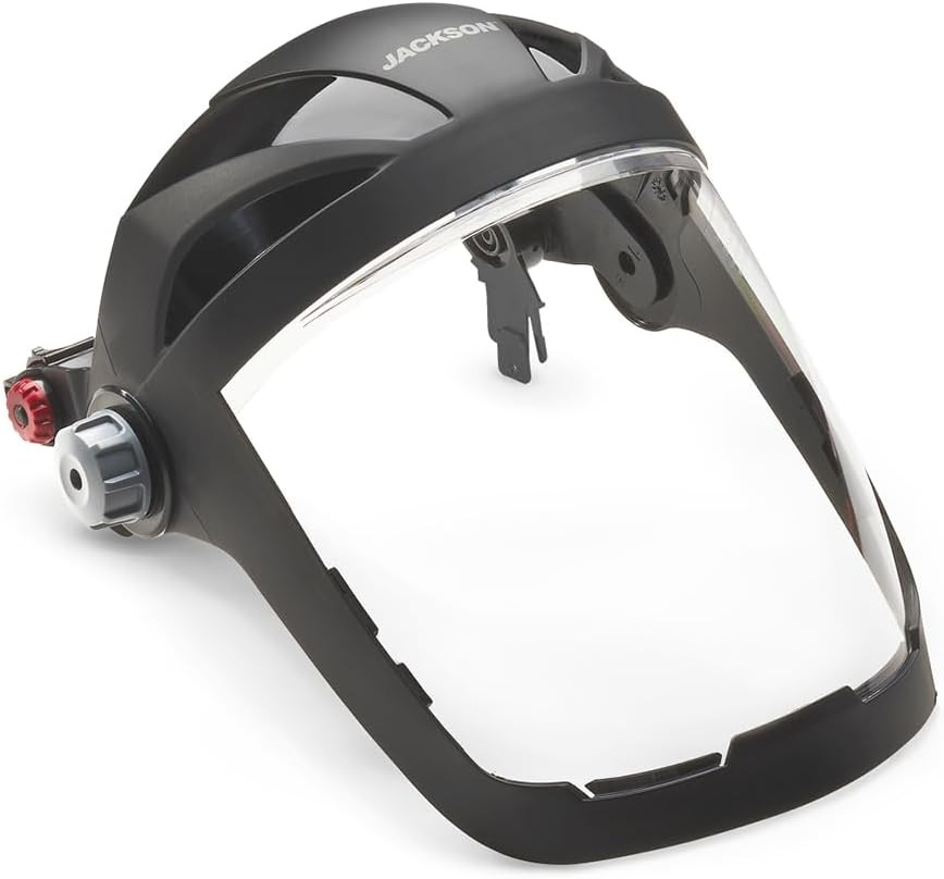 QUAD 500 Face Shield - Anti-Fog Window with Chin Guard - ANSI Z87.1 & OSHA - (Mu