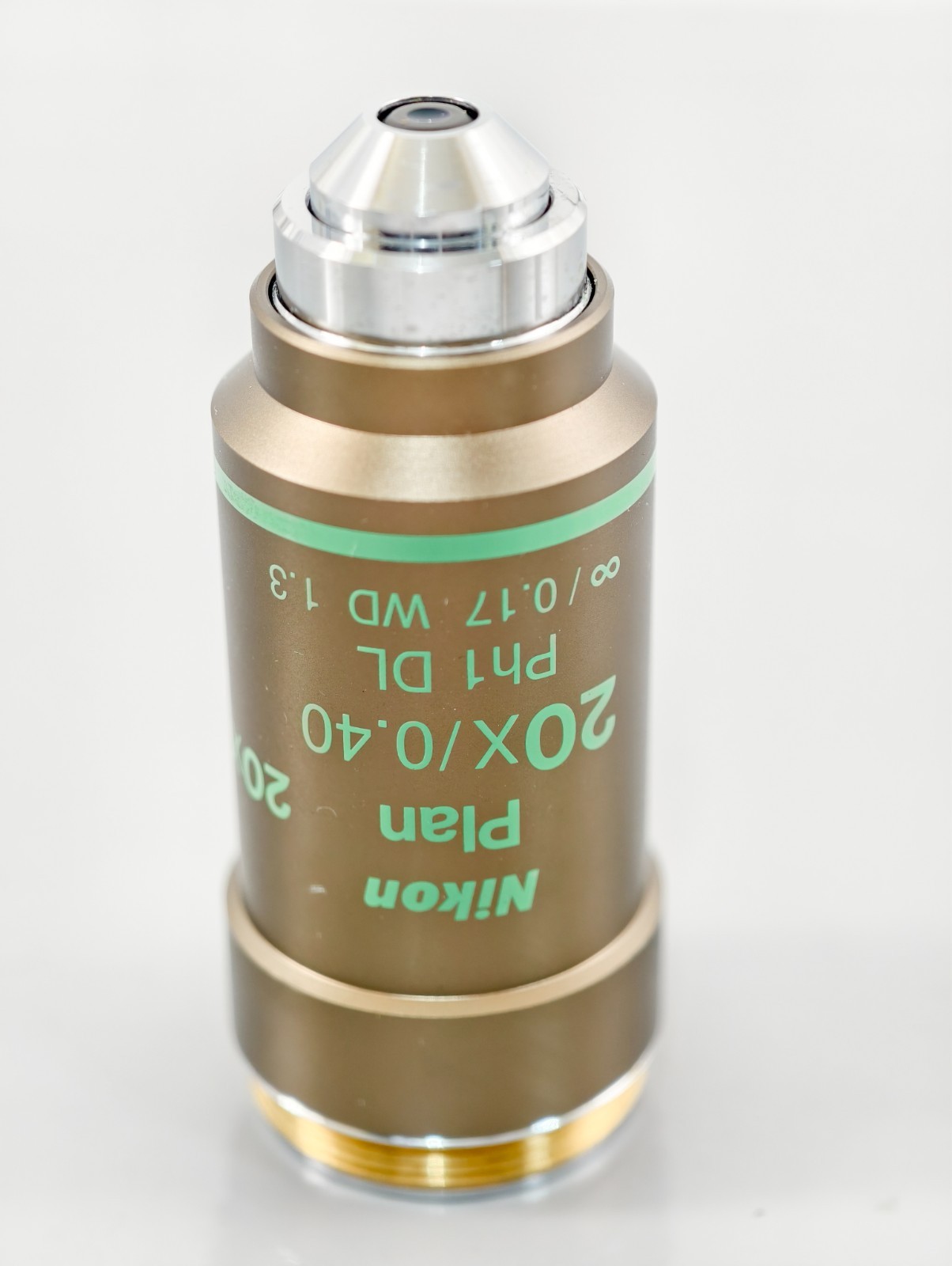 Nikon Plan 20x 0.40 Ph1 DL ∞/0.17 WD 1.3 Microscope Objective Phase Contrast