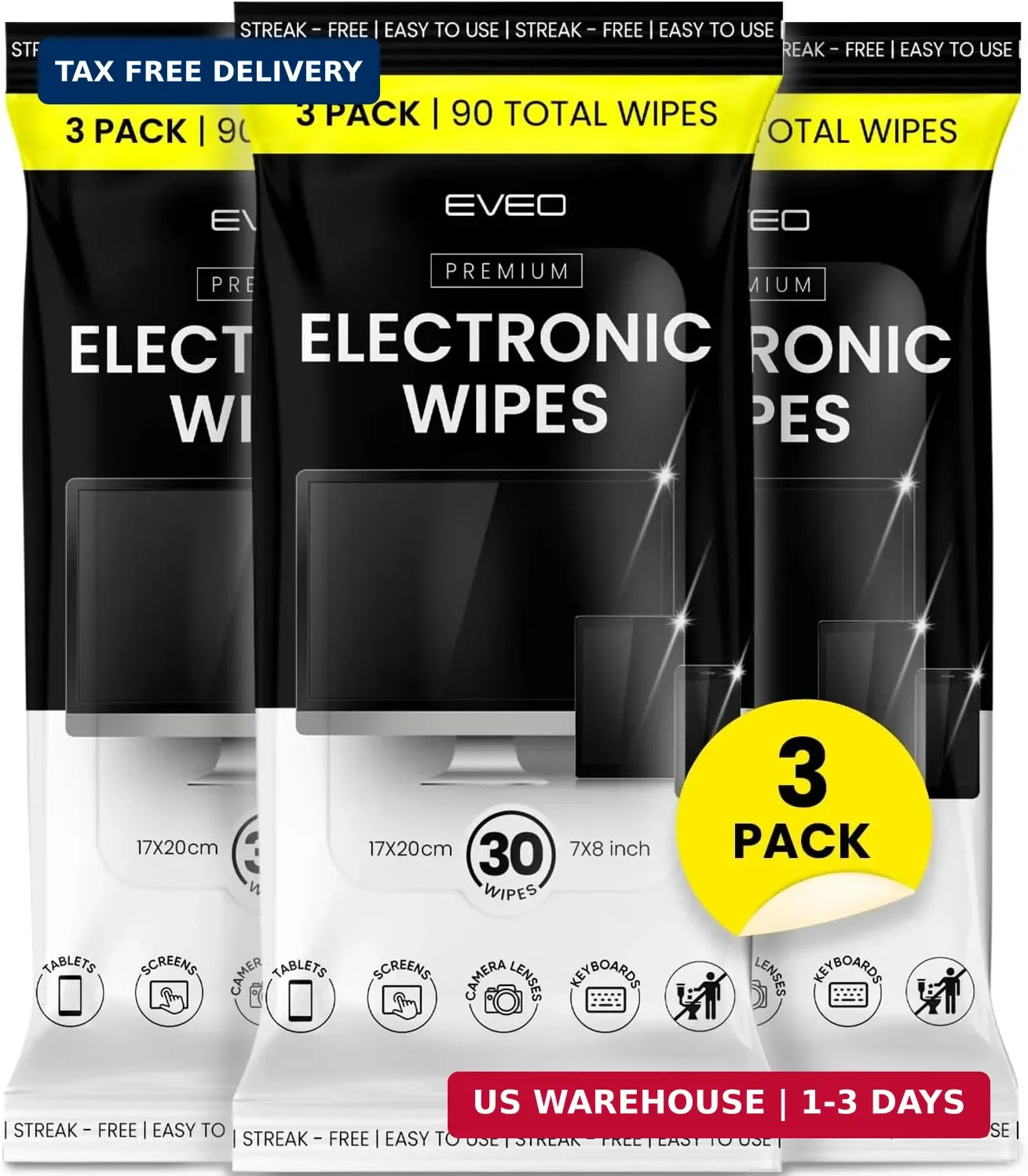 Electronic Wipes Screen Cleaner - Screen Wipes TV Screen Cleaner Wipes, Com