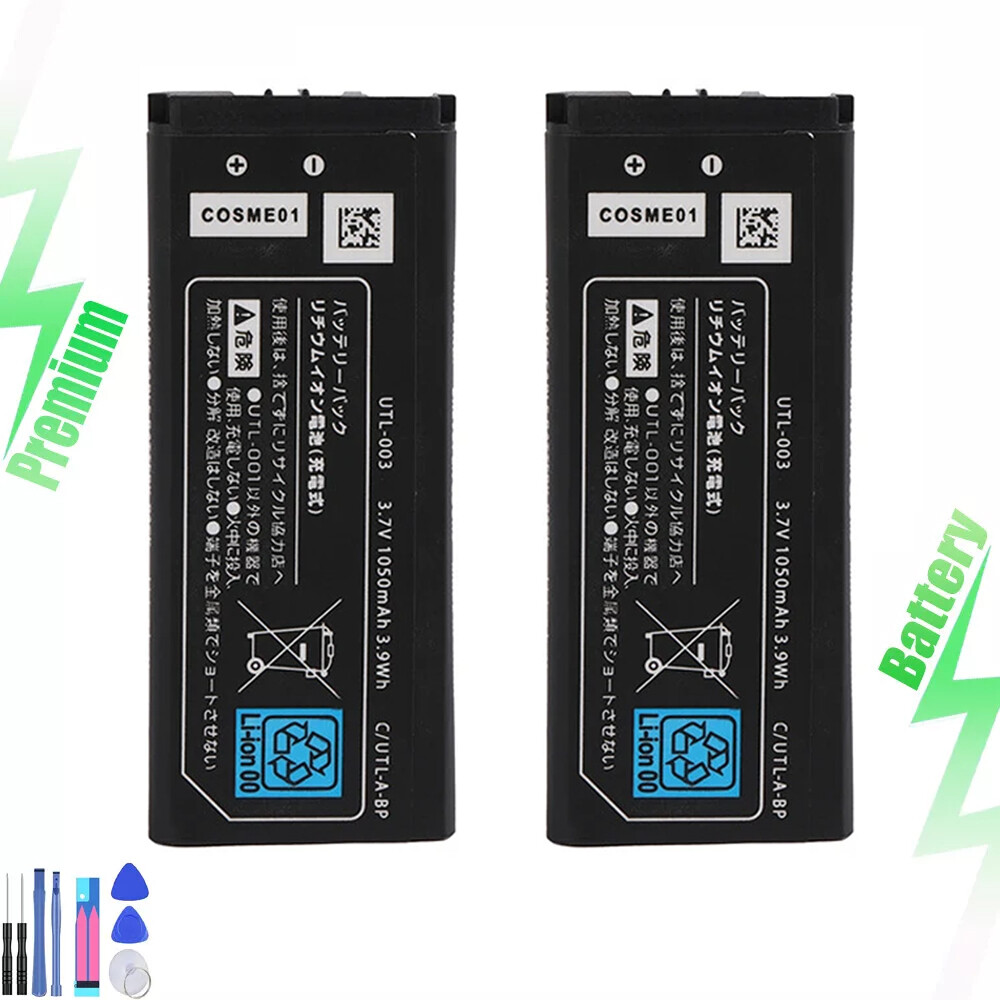 2PCS For Nintendo DSi XL Console UTL-001 Replacement Battery UTL-003 Tools