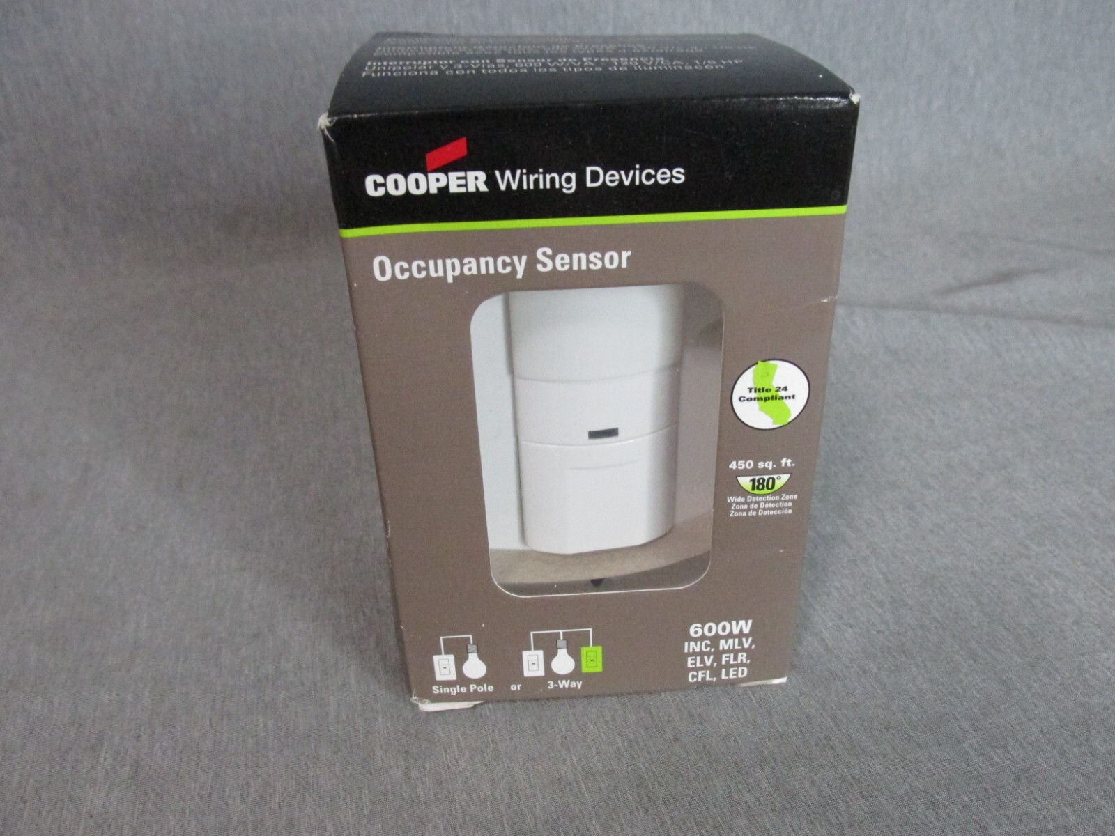 Cooper Wiring Devices White Occupancy Sensor Dimmer 600W OS106U-W White Ivory