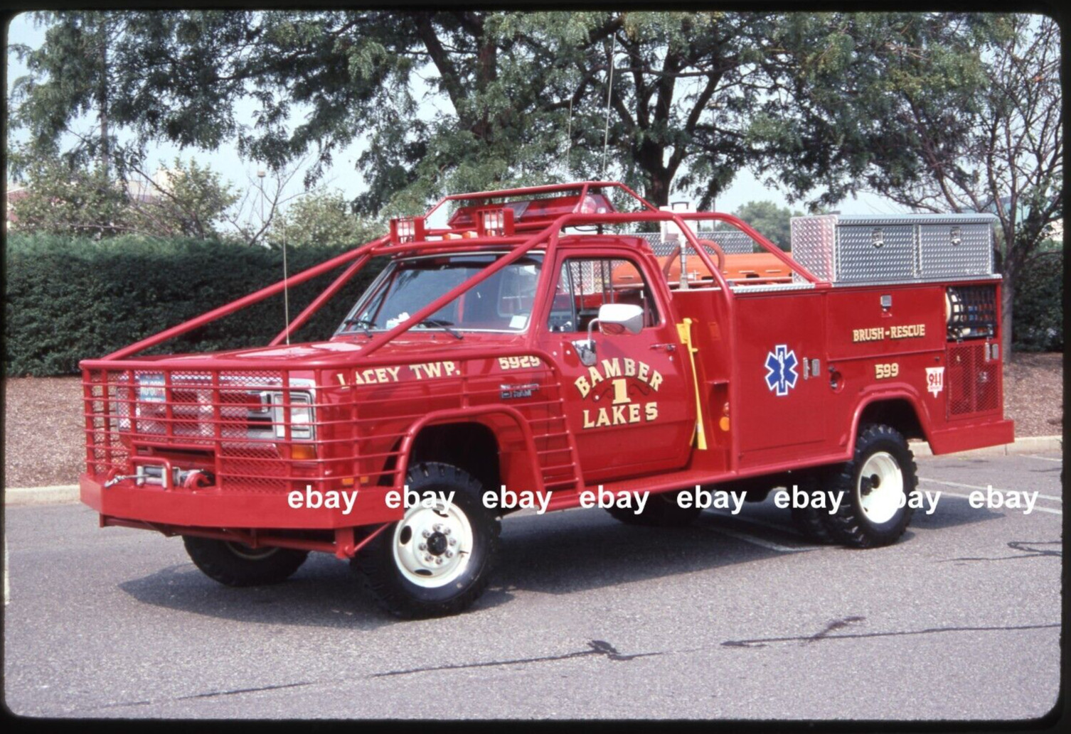 Bamber Lakes NJ 1989 Dodge Stahl Brush Truck Fire Apparatus Slide