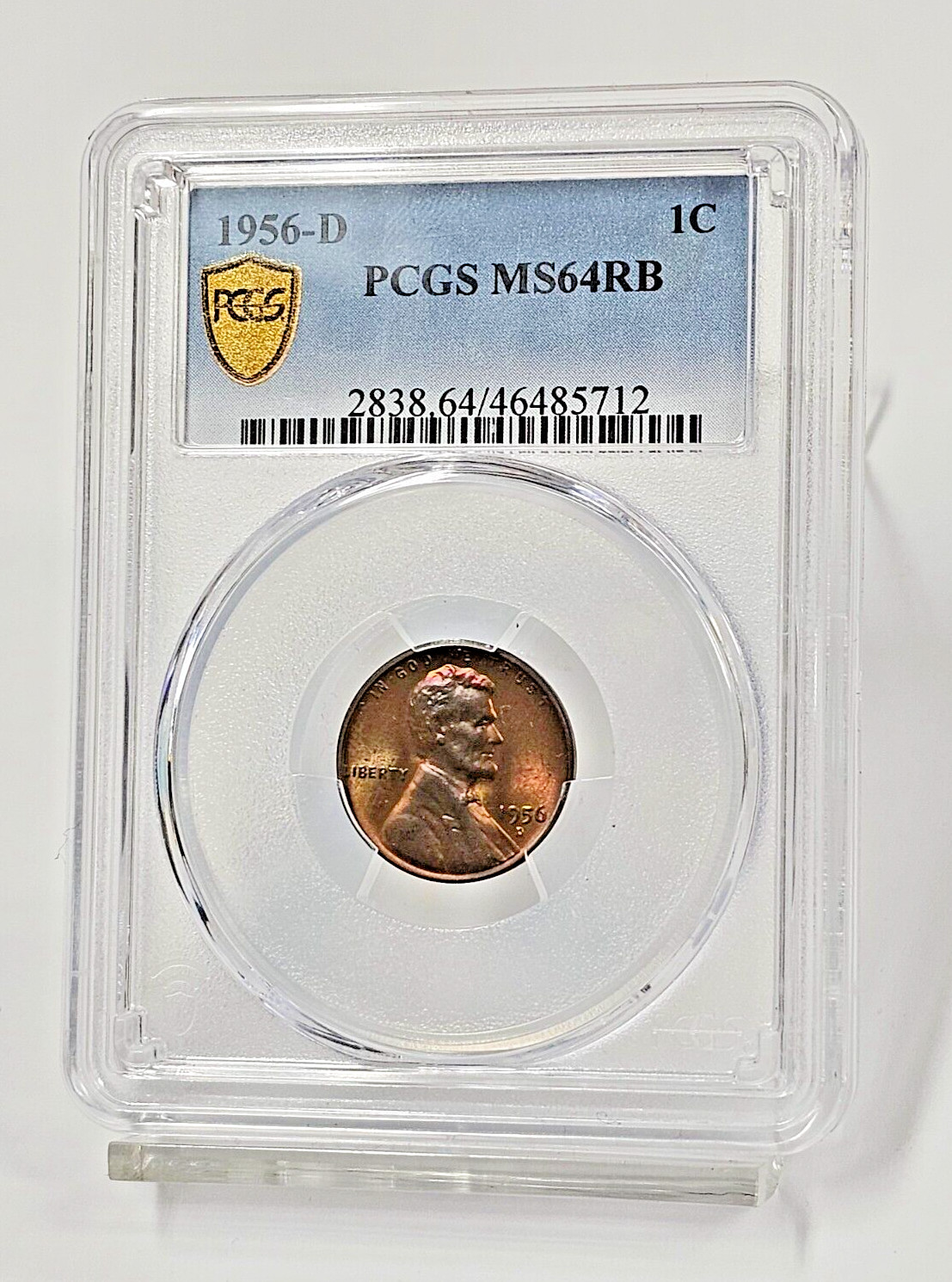 1956- Denver Lincoln Cents PCGS Graded Uncirculated MS64RB