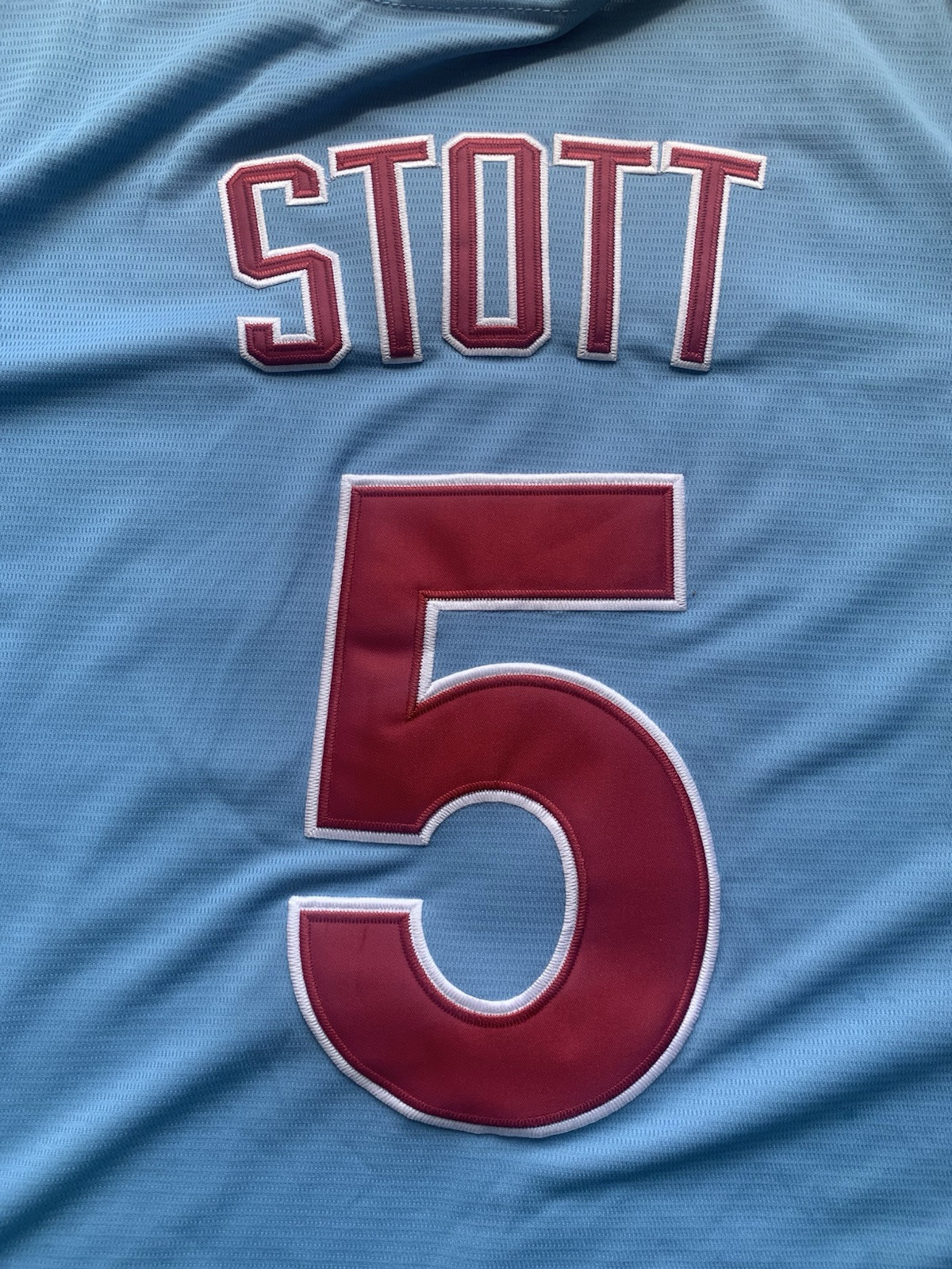 NWT Men’s Nike Bryson Stott Phillies Powder Blue Jersey Large