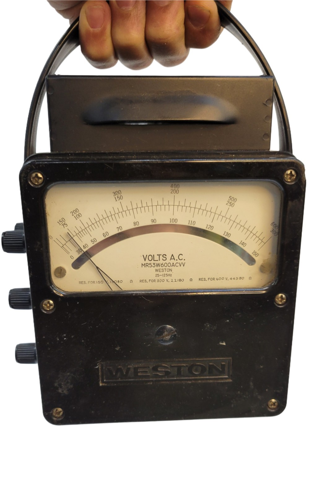 Collectible Vintage Weston Model 433 Laboratory AC Voltmeter