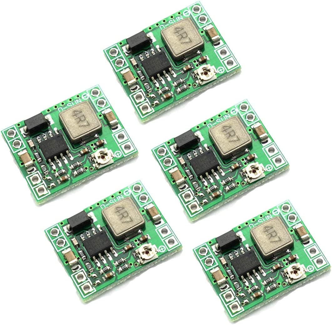 5 PCS MP1584EN Ultra-Compact DC-DC Step-Down Power Supply Module 3A Output