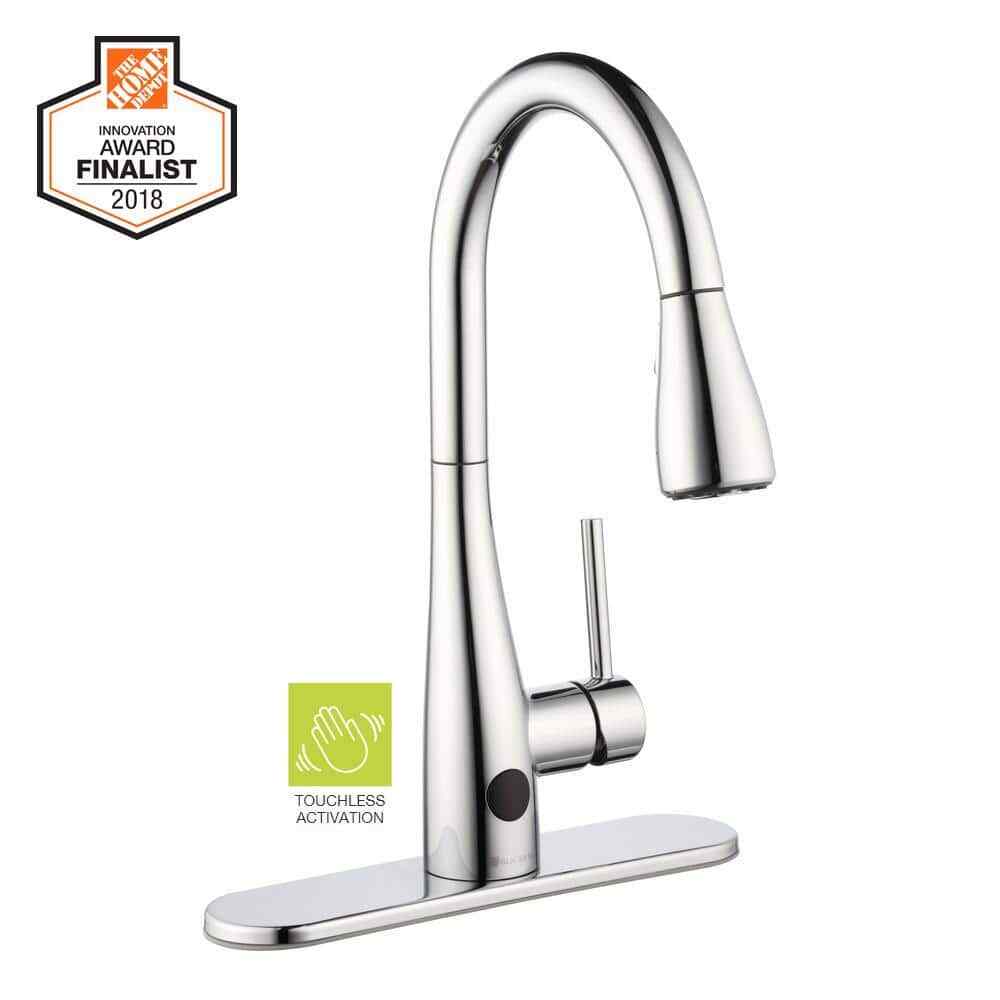Nottely Touchless Single-Handle Pull-Down Kitchen Faucet with TurboSpray