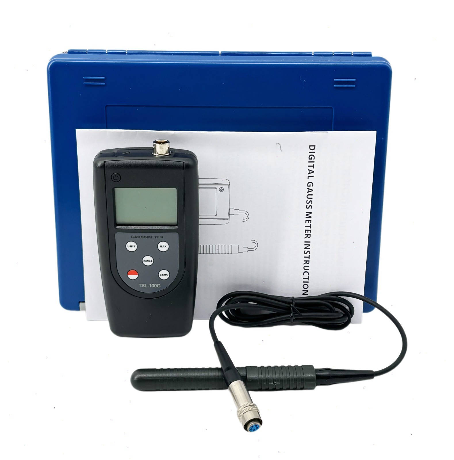 Digital Gaussmeter Tesla Meter Gauss Meter with Range 0~200~2000mT Accuracy 5%