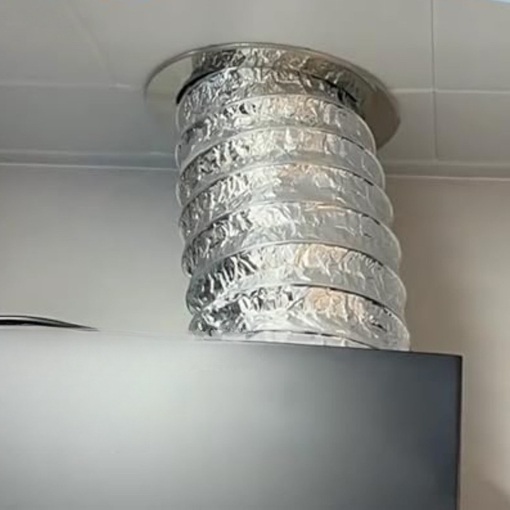 40200mm Stainless Steel Chimney Pipe Cover Heat Resistant for Home Use