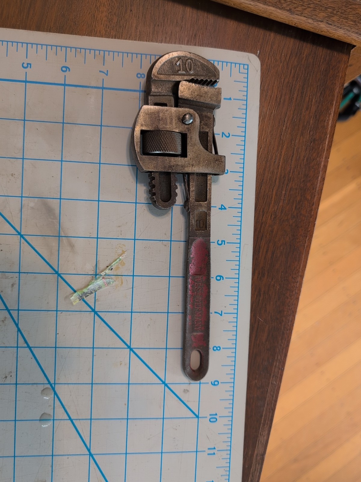 Vintage  10" Pipe Wrench -  Made in West Germany