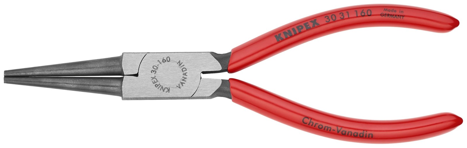 KNIPEX 30 31 160 Long Nose Pliers Round Tips 6.25 in