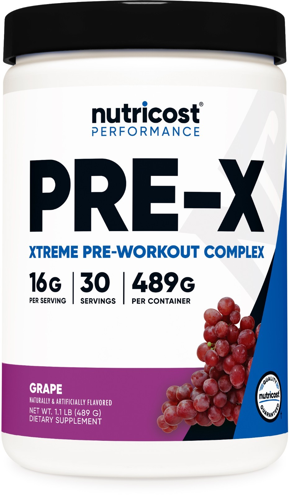 Nutricost Pre-X, Extreme Pre-Workout Powder Complex, Grape, 30 Servings