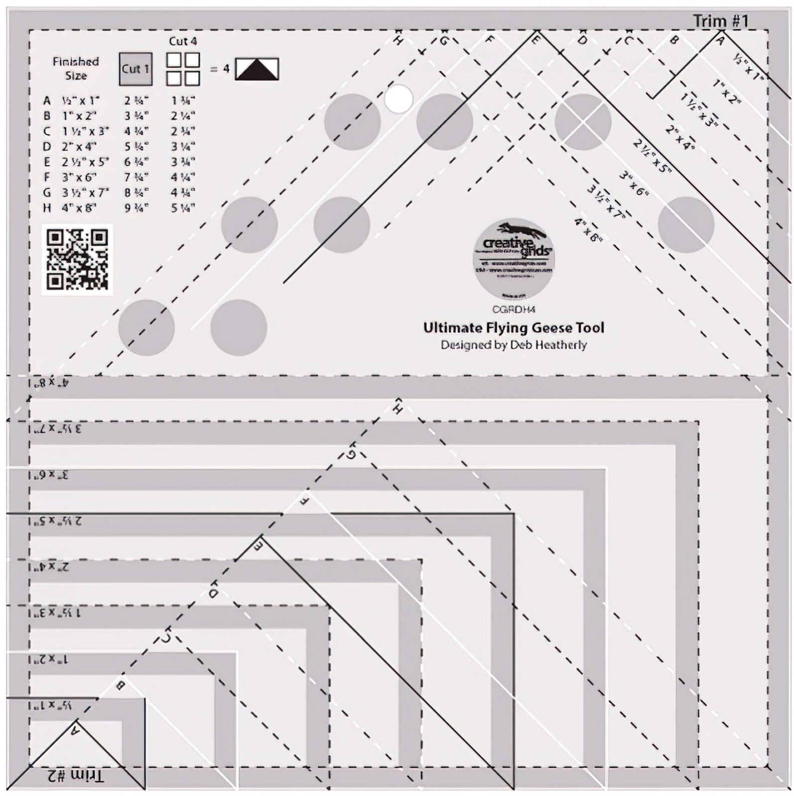 Creative Grids Ultimate Flying Geese Tool CGRDH4