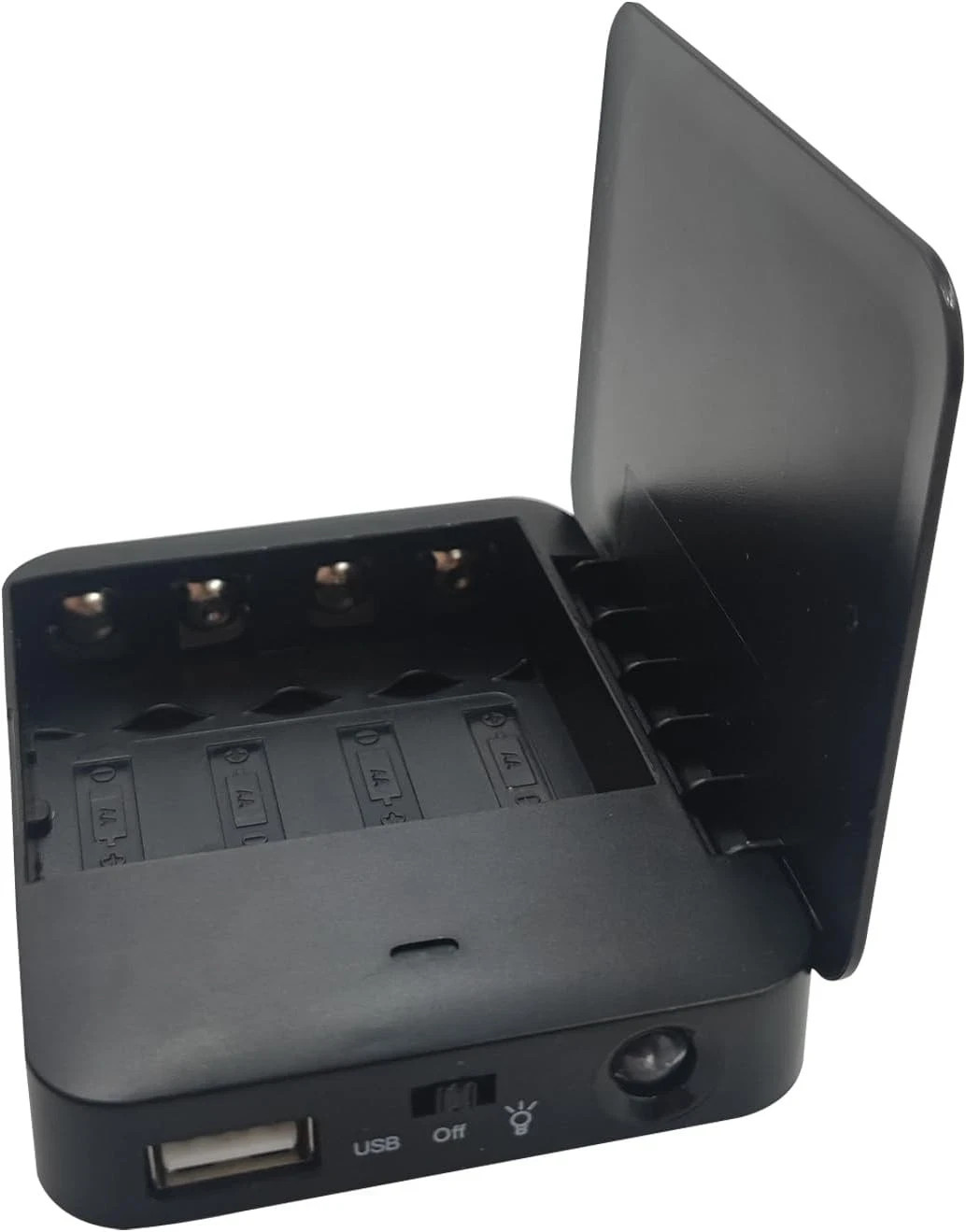 Battery Operated Phone Charger Emergency|USB Powered Power Bank Black