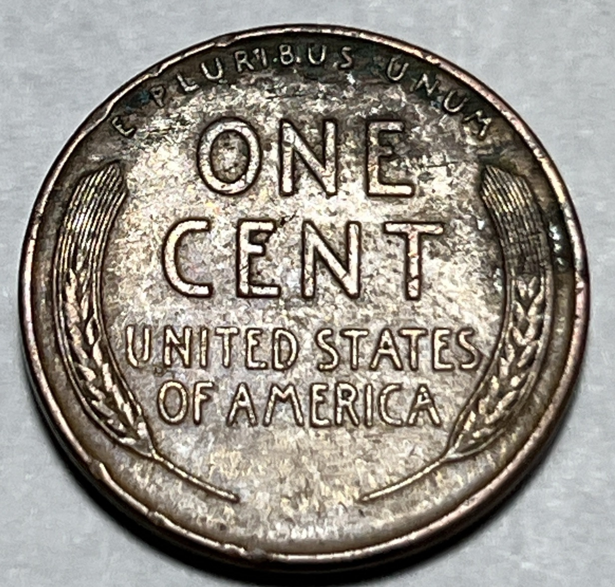 1940 Lincoln Wheat Cent Woody Improper Alloy Error & Strike Through Grease Error