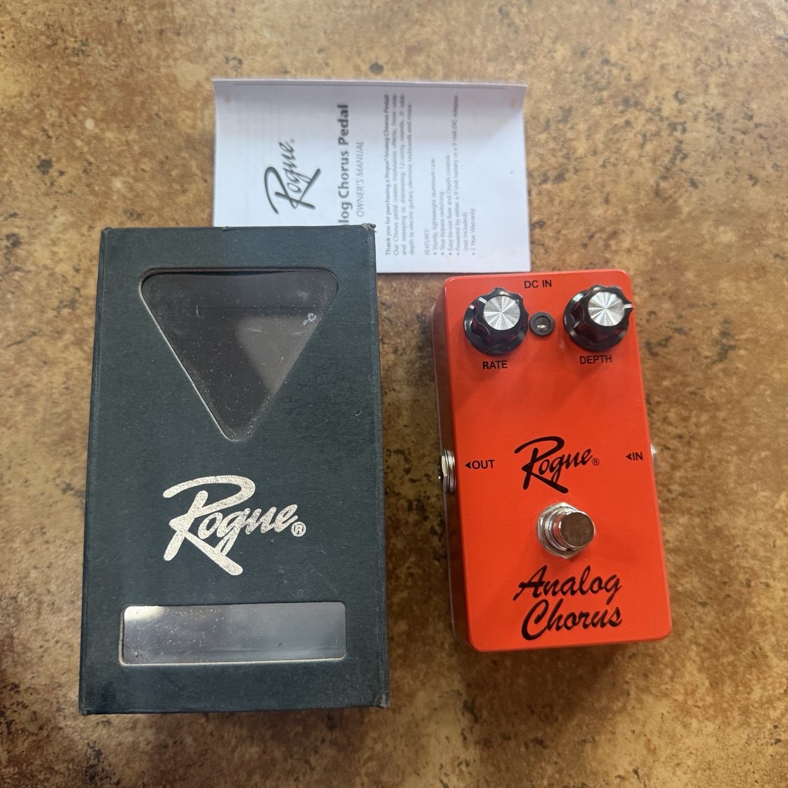Rogue Analog Chorus Guitar Effects Pedal Excellent Pre-owned Used Condition