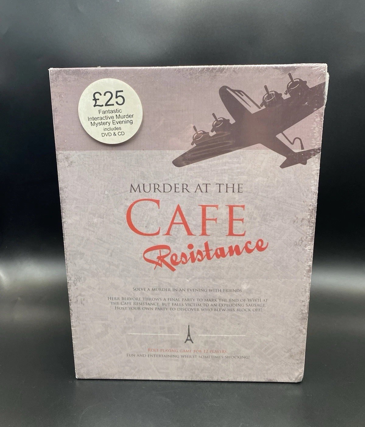Murder At The Cafe Resistance Role Playing Game For 12 Players New And Sealed