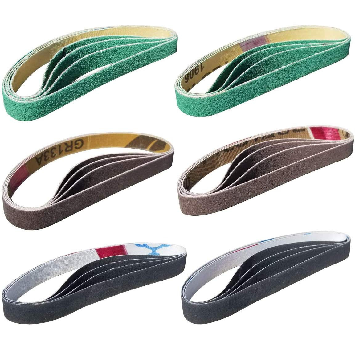 24 Pcs 1/2" X 12" Replacement Belt Kit for Work Sharp Original Knife & Tool Shar