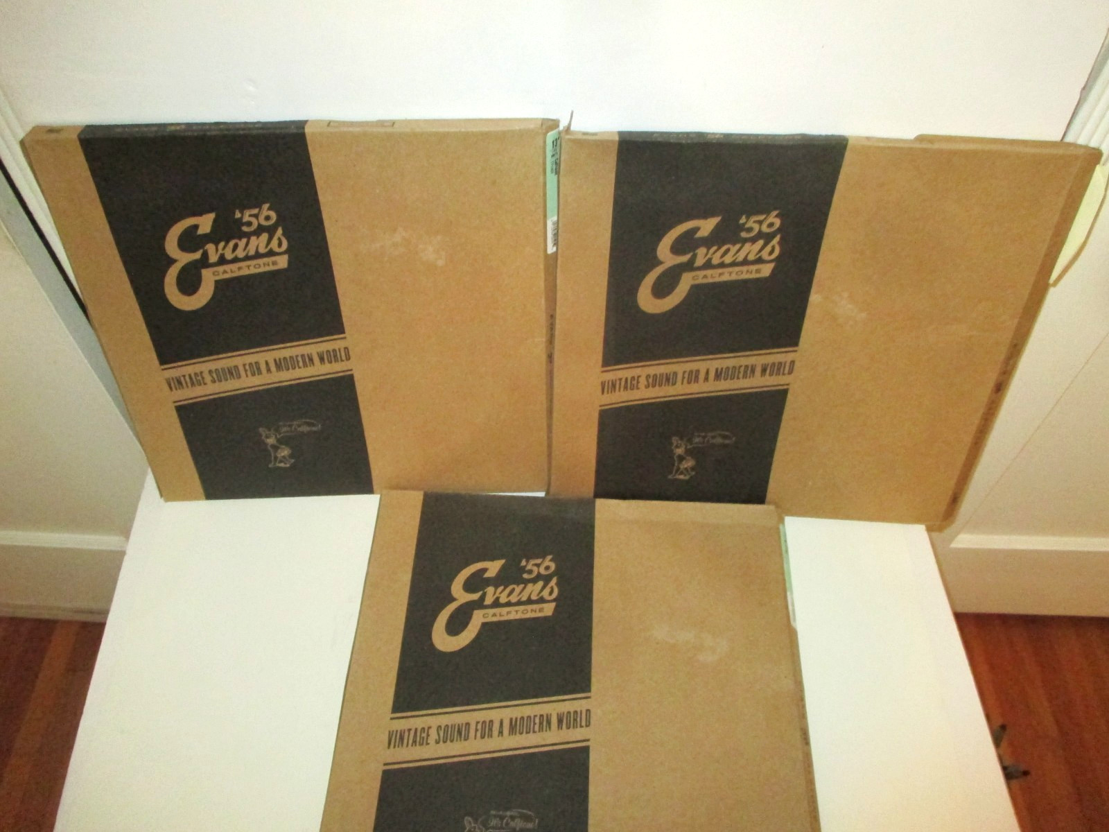LOT OF 3 EVANS CALFTONE 13" 1 PLY DRUM HEADS TT13C7 ROCK/JAZZ NEW OTHER READ!!!
