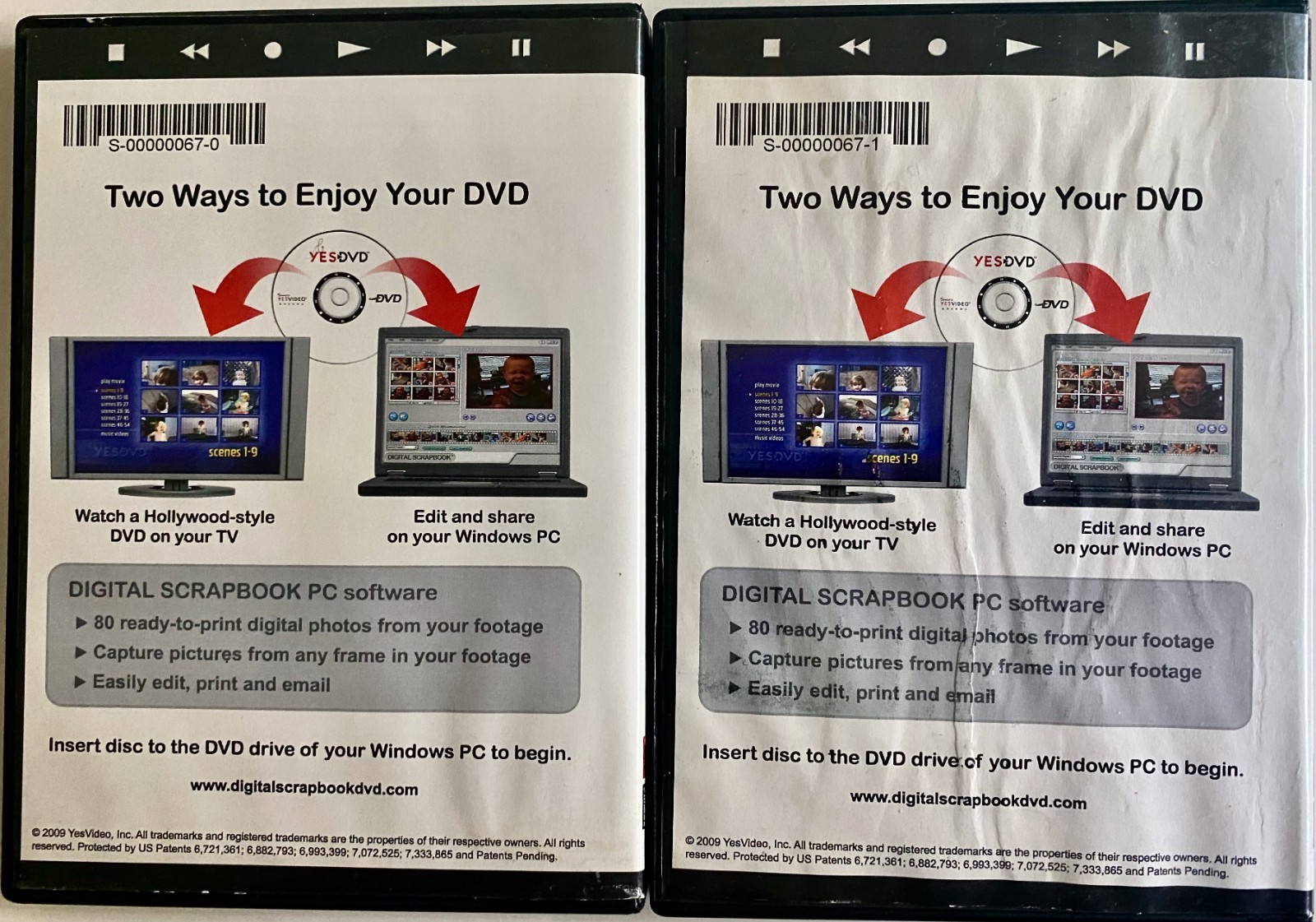 YES DVD With Digital Scrapbook PC Software Ritz/Wolf Camera & Image-2 Discs READ