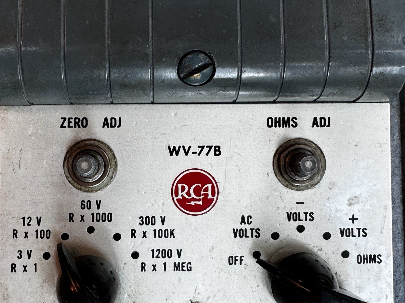 Rare RCA Junior Volt Ohmyst WV-77B Analog Volt-Ohm Meter Untested Read