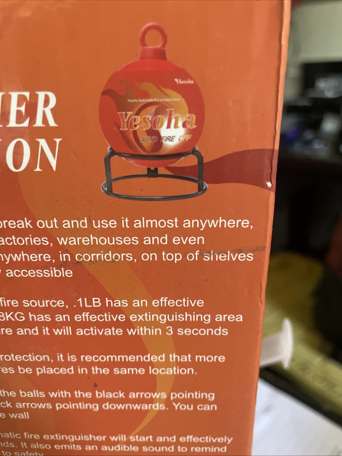 4-pack Automatic Self-Exciting Fire Extinguisher Ball. Exp12/2029 Tested.