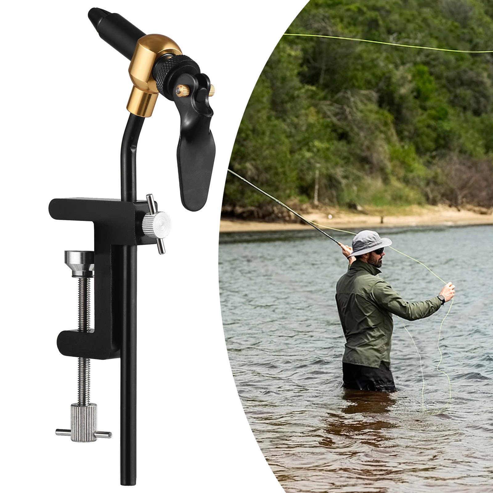 Fly Tying Vise Flies Tying Tool DIY Lure Making Teasers Tool Fishing XMIG