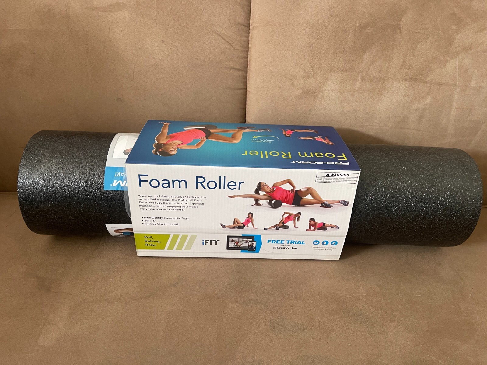 Pro-Form Foam Pre-Workout Roller 24"x6" High Density Therapeutic (2-Pack) SALE!