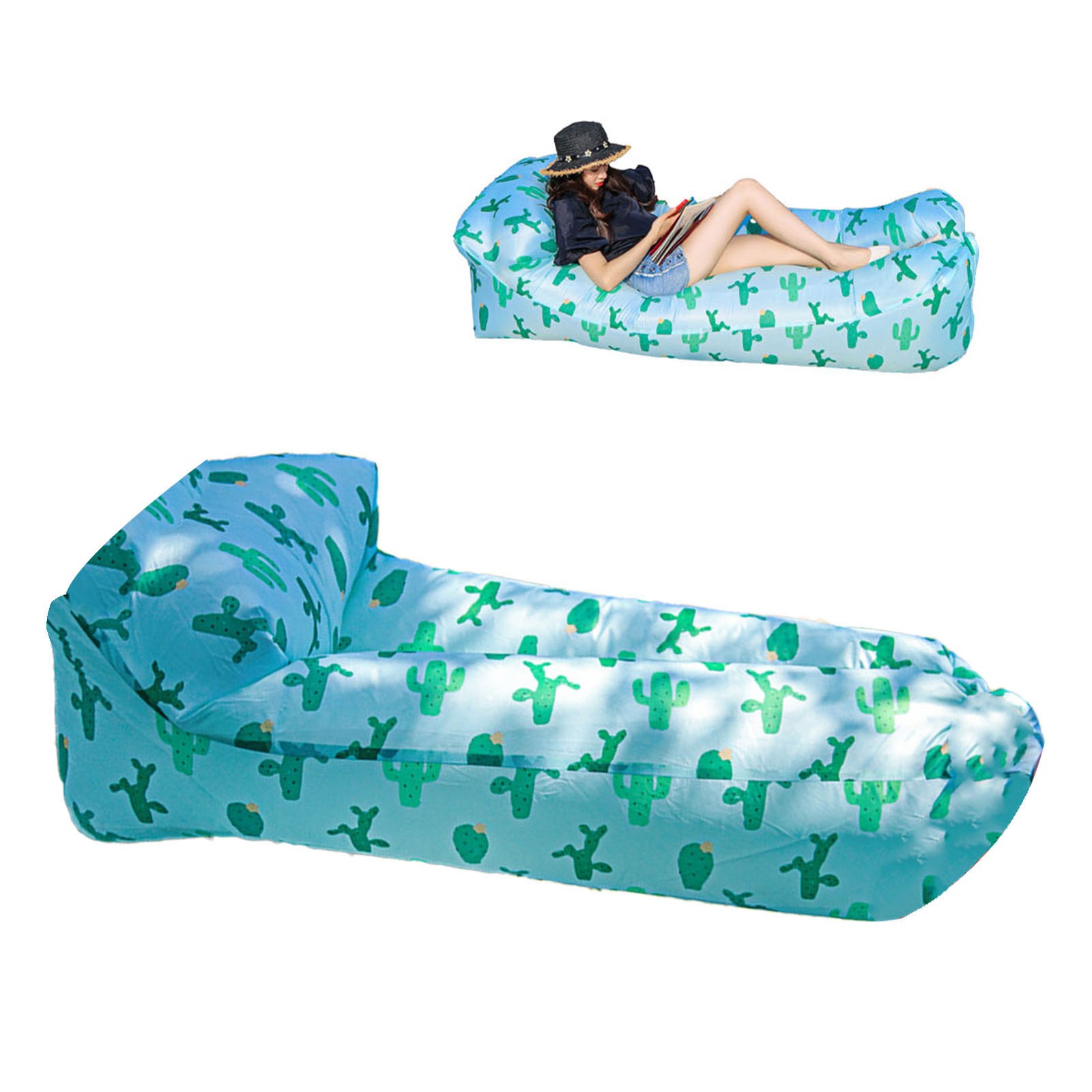 Portable Foldable Inflatable Lounger Air Sofa For Outdoor Camping Music Festival