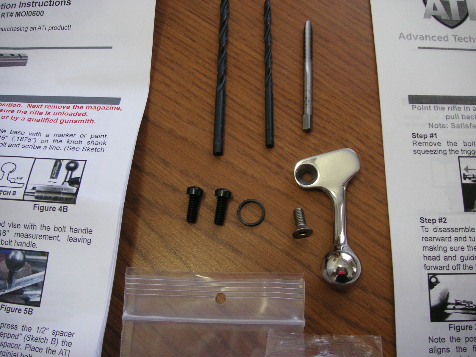 Assembly hardware with Bolt Handle for Double Rail Scope Mount for Mosin Nagant