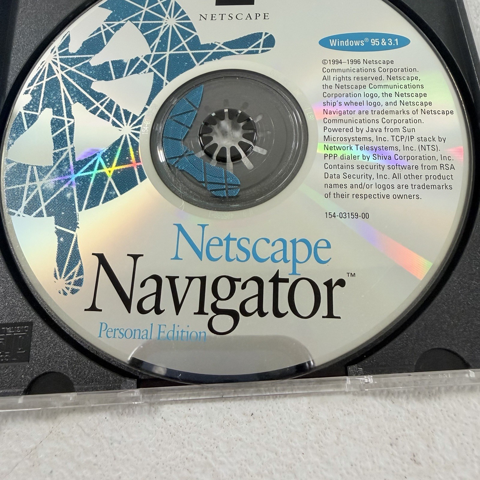 Netscape Navigator Personal Edition Windows 95 3.1 Vintage Software Disc Only