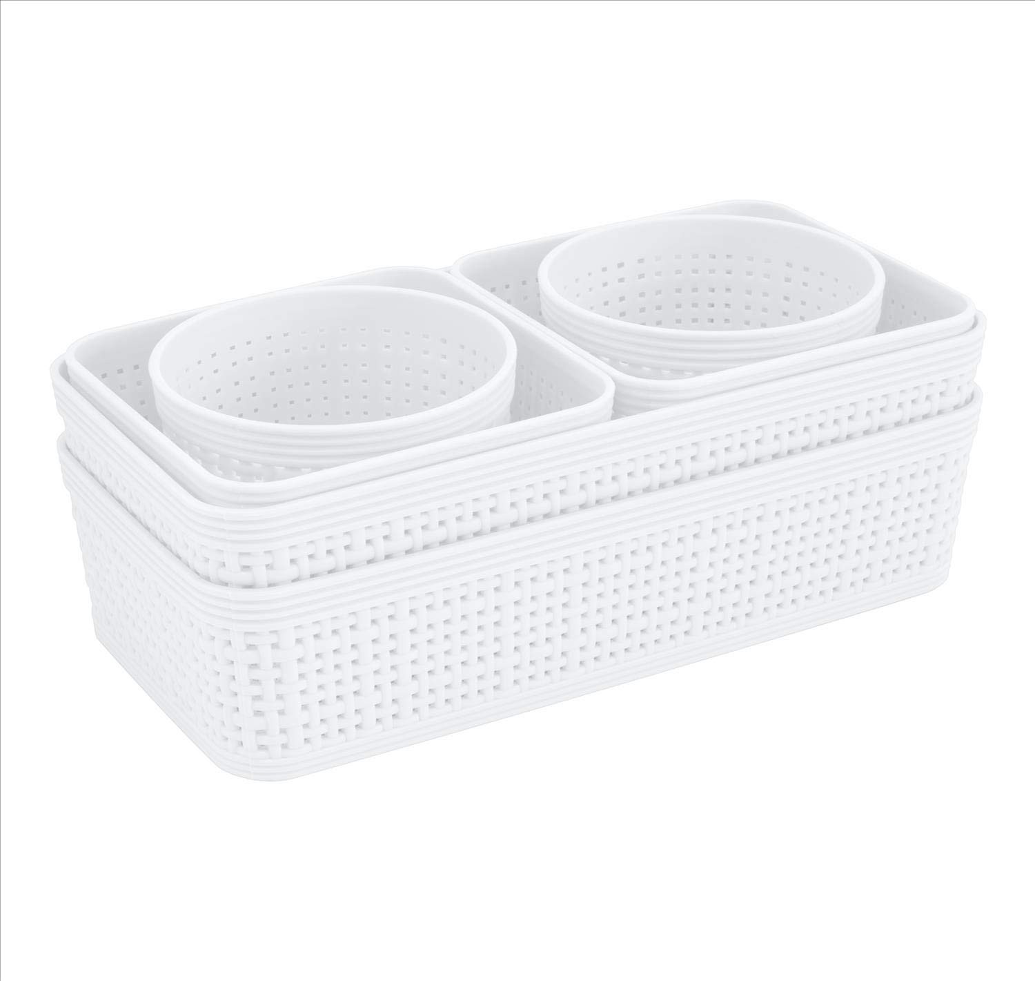6 Piece Organizing Set | Multiple Size Bins | Multipurpose | Office | Desk | ...