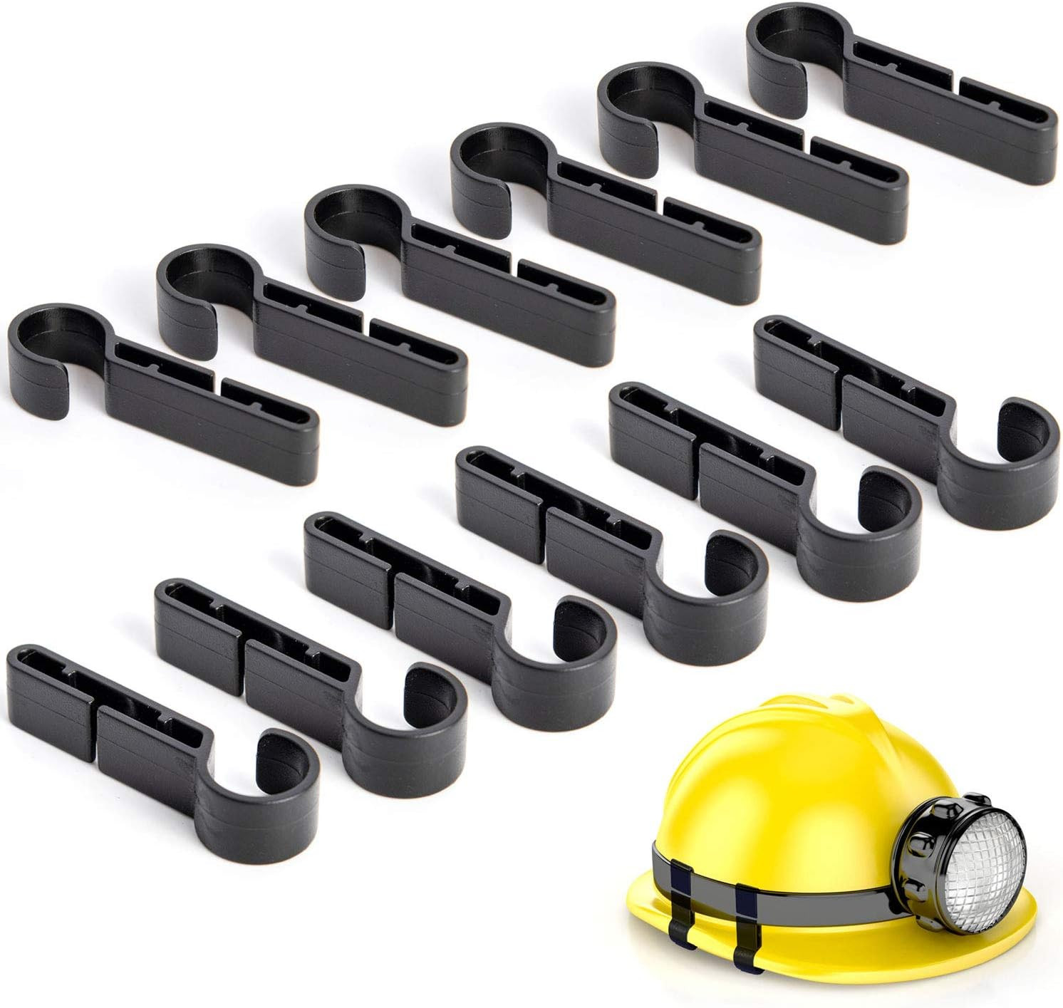 Headlamp Clips Hook Hard Hat Light Clips,Hardhat Headlamp Accessory
